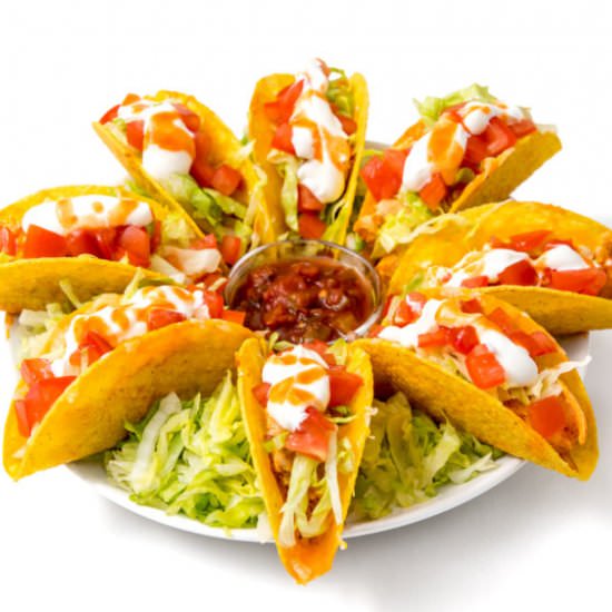 Oven-baked Buffalo chicken tacos - Recipe photo by thanksgiving
