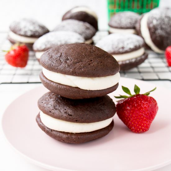 Chocolate Whoopie Pies - Recipe photo by littlesweetbaker