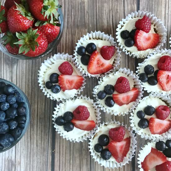Patriotic No Bake Mini Cheesecakes - Recipe photo by bpoulsonrd
