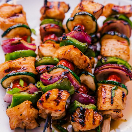 TERIYAKI CHICKEN KABOBS - Recipe photo by The Food Cafe