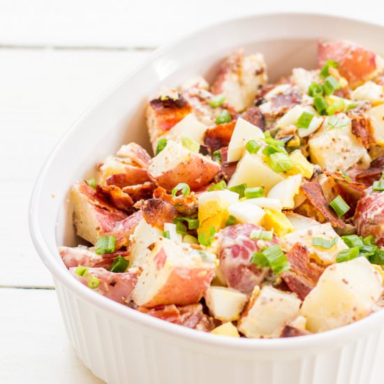Bacon & Egg Potato Salad - Recipe photo by catzinthekitchen