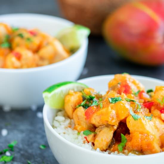 Mango Chicken with Coconut Rice - Recipe photo by Kitchen De Lujo