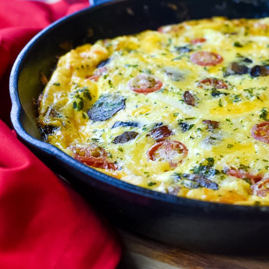 Turkey Sausage & Spinach Frittata - Recipe photo by dudethatcookz