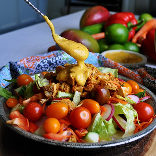Indian Chicken Mango Salad - Recipe photo by A Little and A Lot