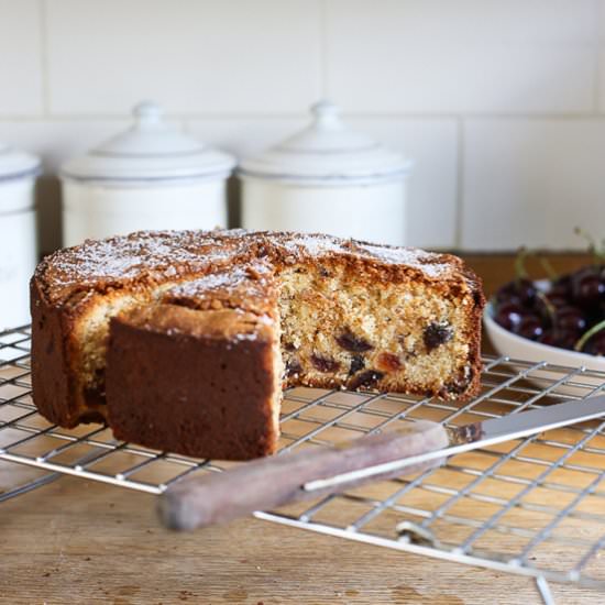 Gluten-Free Cherry Cake - Recipe photo by fromthelarder