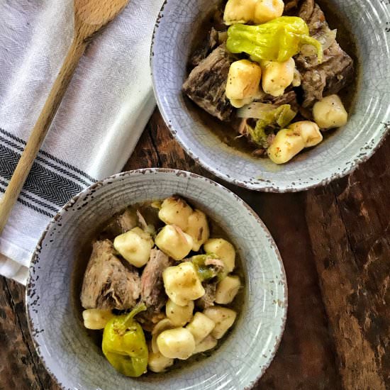 Crock Pot Italian Beef - Recipe photo by The Tipsy Housewife