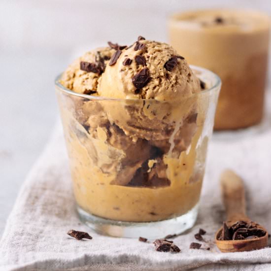 Vegan Coffee Chocolate Ice Cream - Recipe photo by myvibrantkitchen