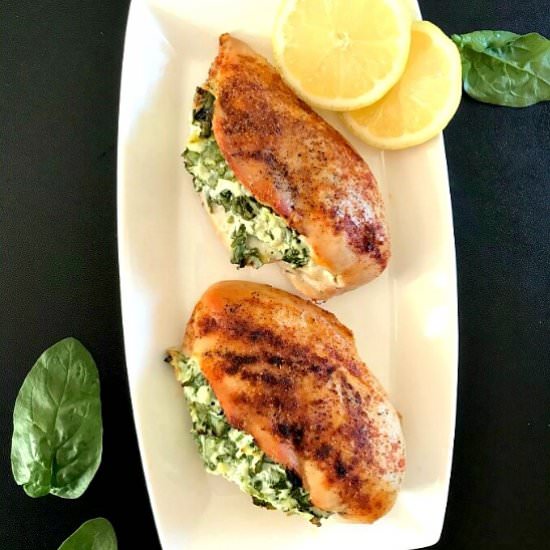 Baked Spinach-Stuffed Chicken - Recipe photo by mygorgeousrecipes
