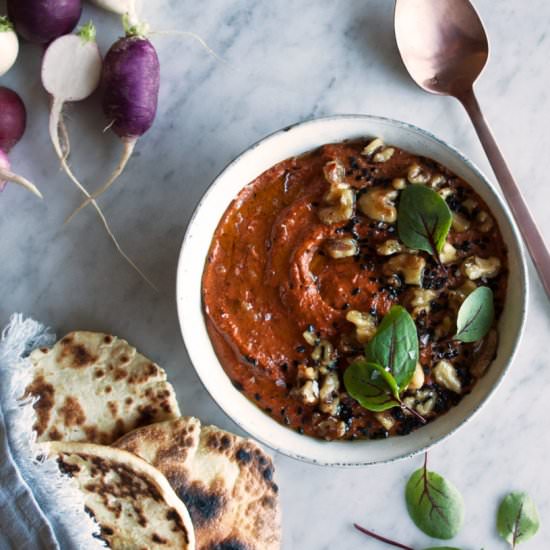 Red Pepper & Walnut Dip - Recipe photo by The Original Dish