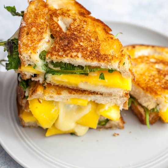 Peach Grilled Cheese - Recipe photo by Macheesmo