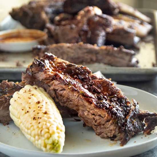 Super tender Beef Ribs - Recipe photo by West Via Midwest