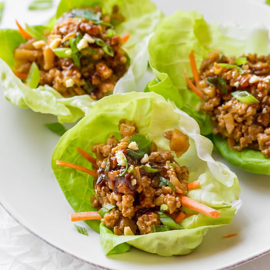Chicken Lettuce Wraps - Recipe photo by thecozyapron