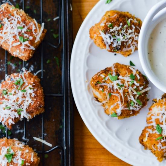 Crispy Parmesan Chicken Bites - Recipe photo by linger