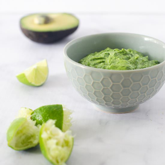 Avocado Cilantro Lime Dressing - Recipe photo by theharvestskillet