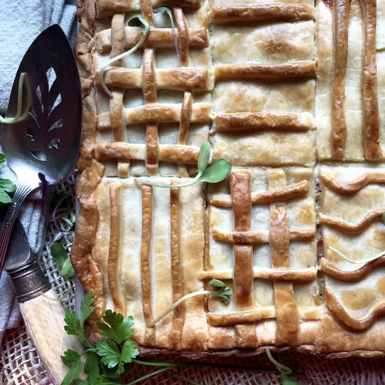 ham & cheese slab pie - Recipe photo by ahintofrosemary