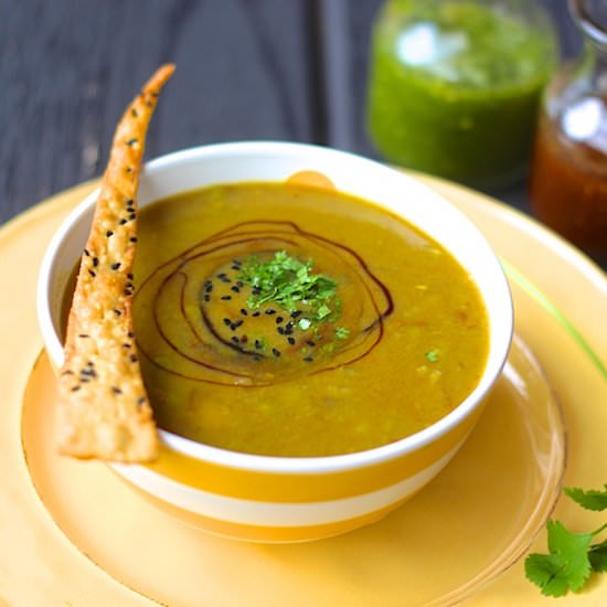 Samosa Soup - Recipe photo by Eat More Art