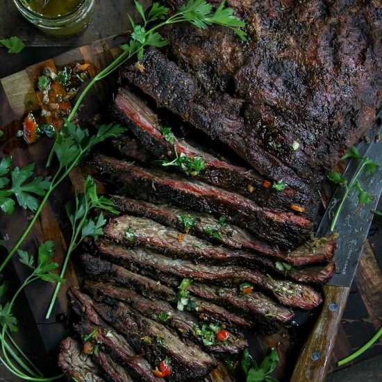 Texas-Style Smoked Beef Brisket - Recipe photo by SandrasEasyCooking