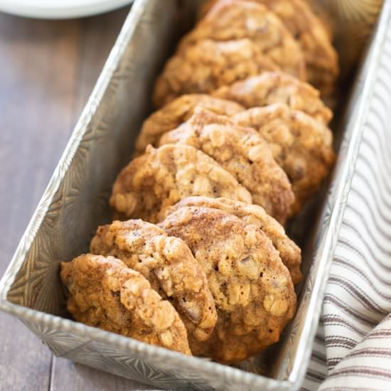 chewy oatmeal chocolate chip cookie - Recipe photo by Kristine Underwood