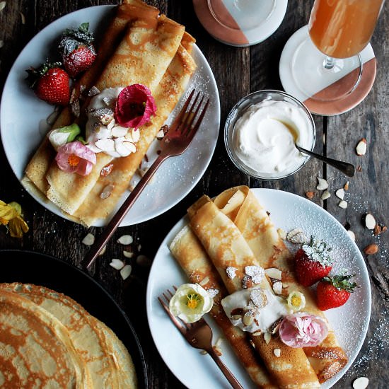 Amaretto Crepes - Recipe photo by The Original Dish