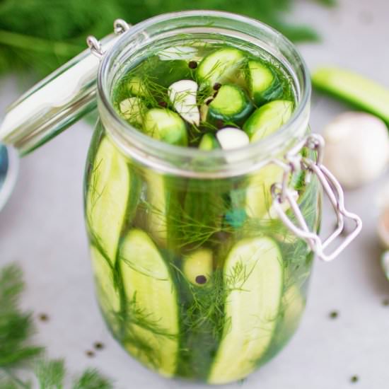 Pickled cucumber with dill - Recipe photo by k33kitchen