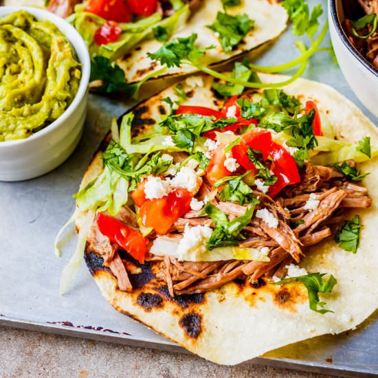 Mexican Slow Cooker Pot Roast Tacos - Recipe photo by MunchkinTime