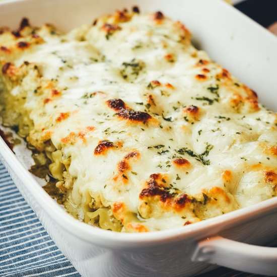 Creamy Chicken Pesto Lasagna Rolls - Recipe photo by dudethatcookz