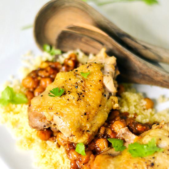 Apricot Almond Chicken Tagine - Recipe photo by ambslovesfood