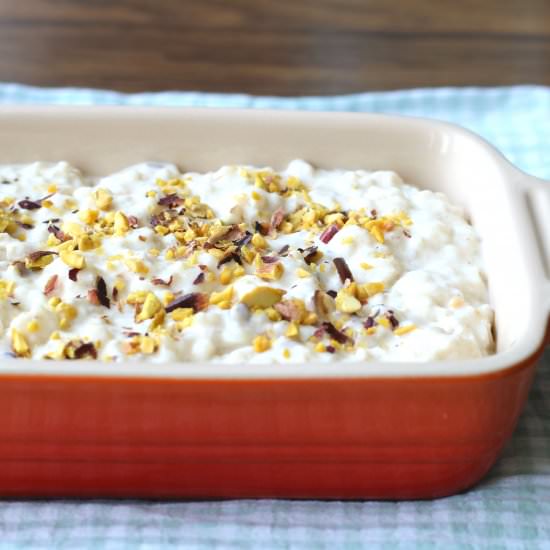 Indian Rice Pudding - Recipe photo by adashofzest