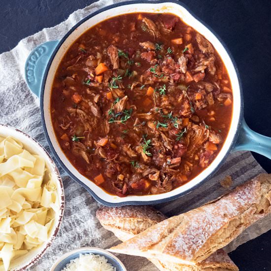 Hearty Duck & Port Ragu - Recipe photo by Belly Rumbles