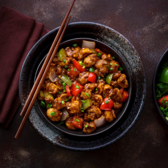 Mushroom Manchurian - Recipe photo by cubesnjuliennes