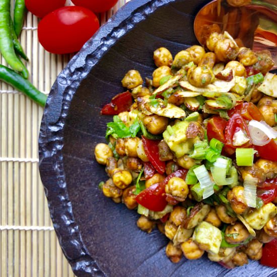 Chickpea Avocado Bhel Puri - Recipe photo by chefpriyanka