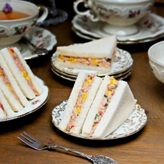 Tuna and sweet corn sandwiches - Recipe photo by Culinaire bagage