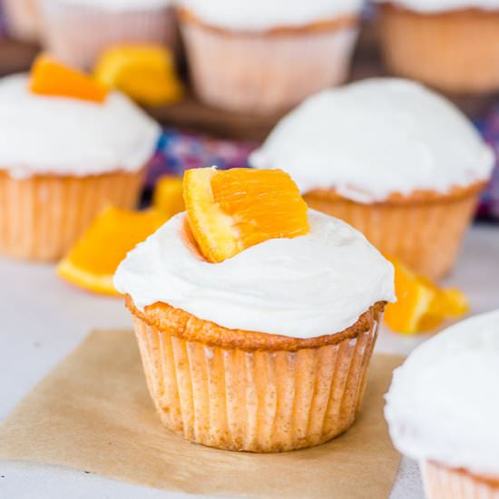 Orange Cupcakes - Recipe photo by theitsybitsykitchen