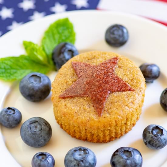 Paleo Patriotic Teacakes - Recipe photo by Queen of My Kitchen