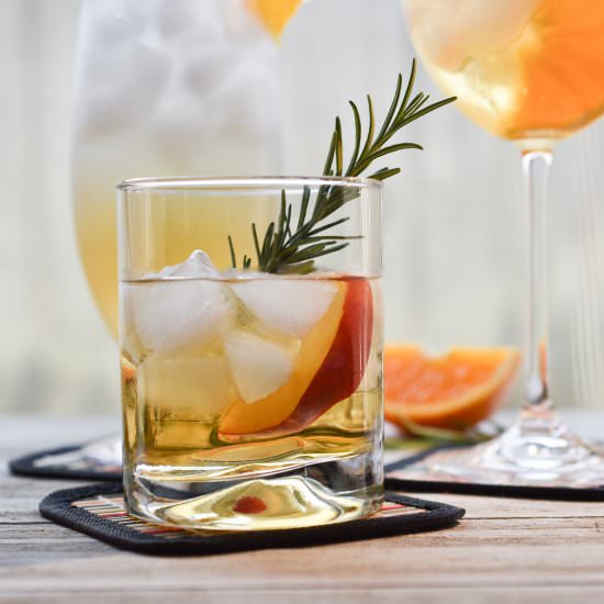 Lillet Bellini - Recipe photo by Encharted Cook