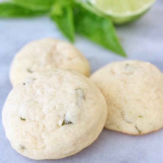 Lime Basil Cookies - Recipe photo by The Nutrition Adventure