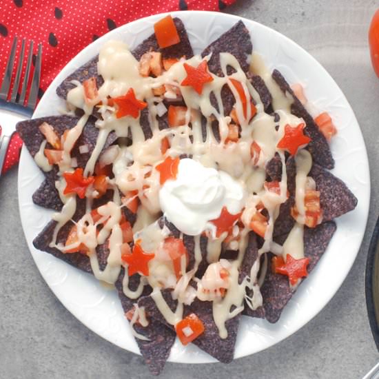 Red White and Blue Nachos - Recipe photo by alisonsallspice