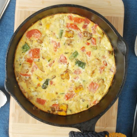 Zucchini Tomato Fritatta - Recipe photo by alisonsallspice