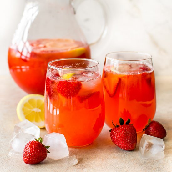 Strawberry Lemonade - Recipe photo by saltandlavender