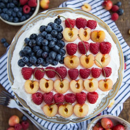 Patriotic Pavlova - Recipe photo by giftofhospitality