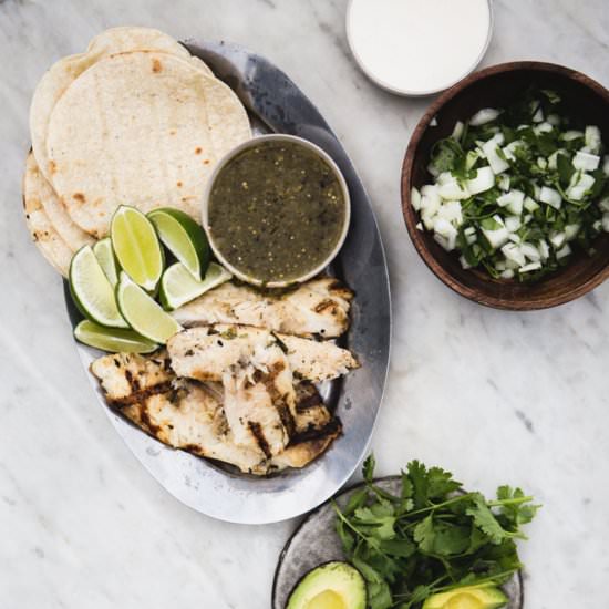 Grilled Tilapia Tacos - Recipe photo by themodernproper