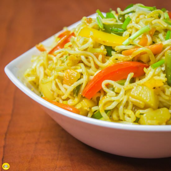 Maggi Noodles in Magic Masala Style - Recipe photo by Mintsrecipes