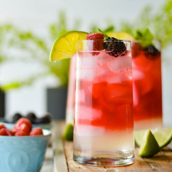 Berry Infused Rum Mojito - Recipe photo by linger