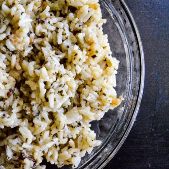 Instant Pot Cilantro Lime Rice - Recipe photo by Messy Cutting Board