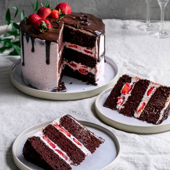 Easy Vegan Chocolate Cake - Recipe photo by thecuriouschickpea