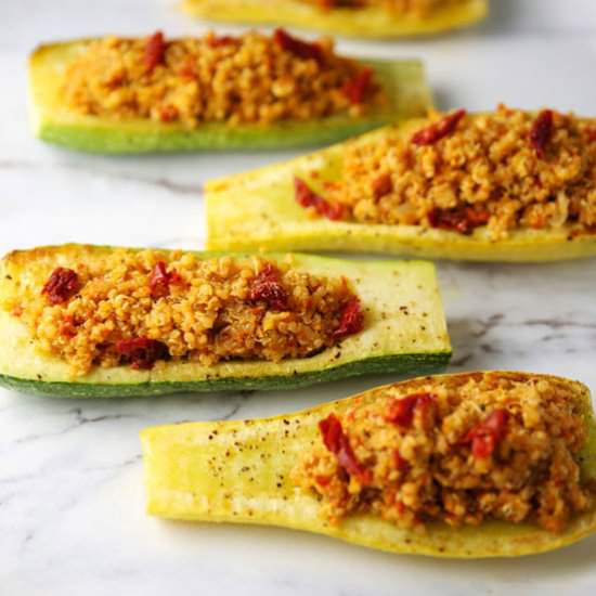 Sun-Dried Tomato Pesto Quinoa - Recipe photo by Tastefulventure