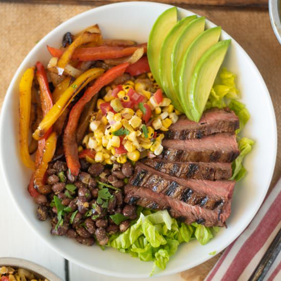 Grilled Steak Fajita Bowls - Recipe photo by culinaryginger
