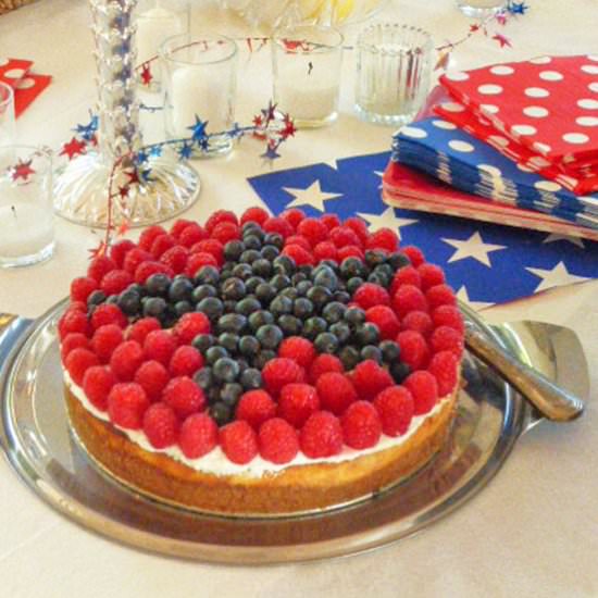 4th of July Cheesecake - Recipe photo by FreshFoodinaFlash