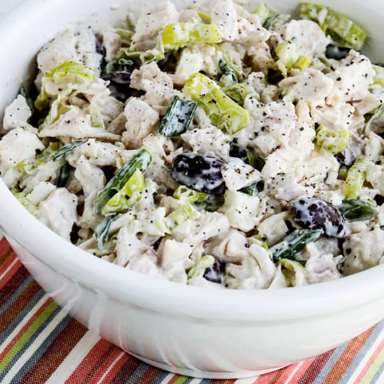 Greek Peperoncini Chicken Salad - Recipe photo by kalynskitchen