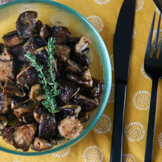 Quick Sous Vide Mushrooms - Recipe photo by Something New For Dinner